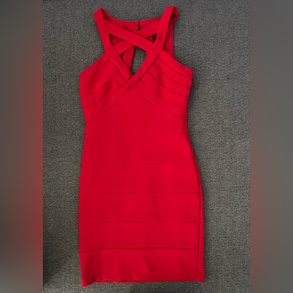 Red Bandage sleeveless Dress Size S